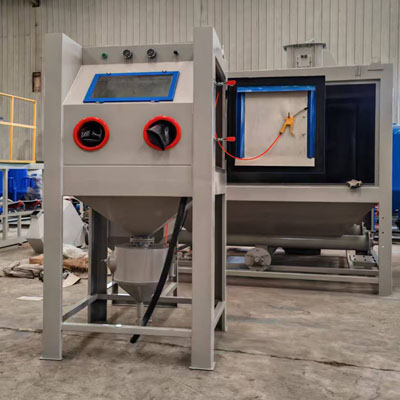 Box-type high-pressure sandblasting machine